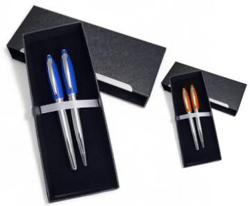 סט סמוראי, סט של עט כדורי ועט רולר מתכתיים בקופסה מפוארת